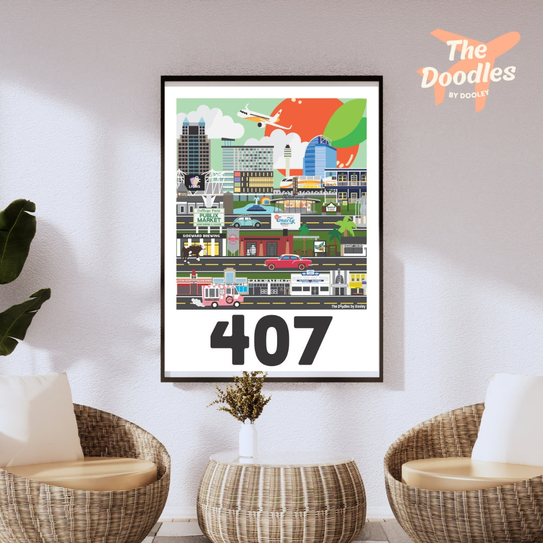 Orlando 407 Day Print