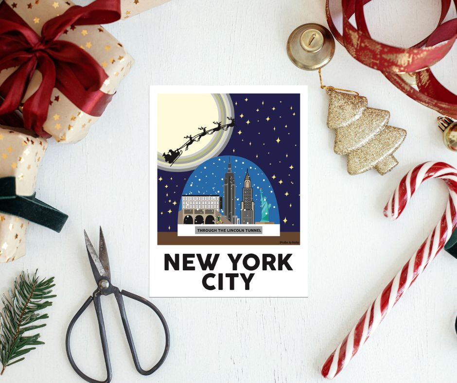 Elf Poster #4. - NYC - Elf Snow globe