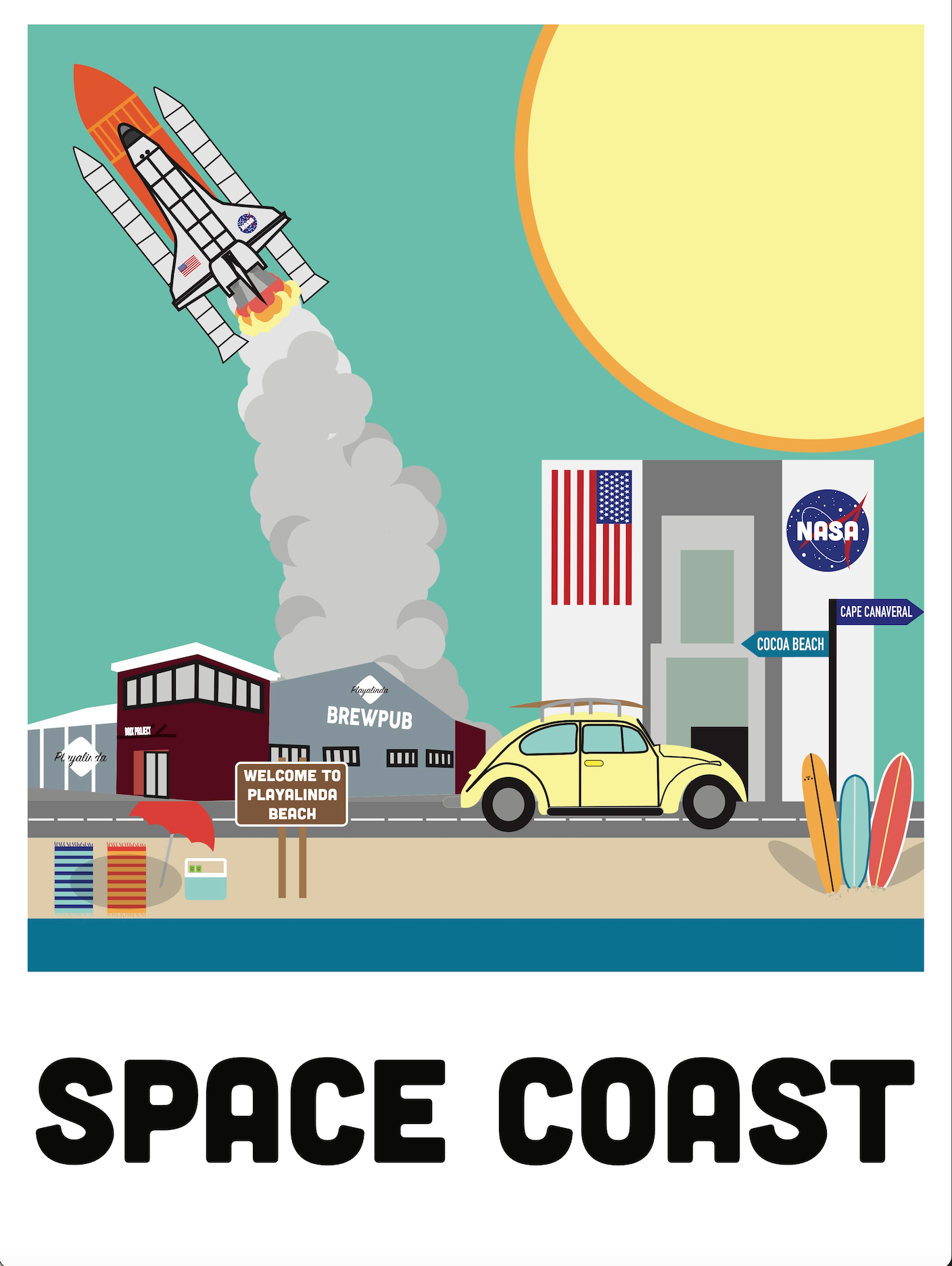 Space Coast Poster