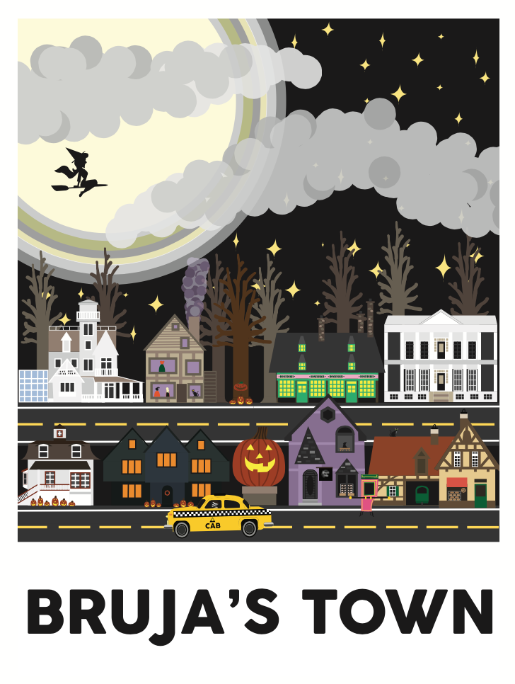 Bruja's Witchy Town Poster