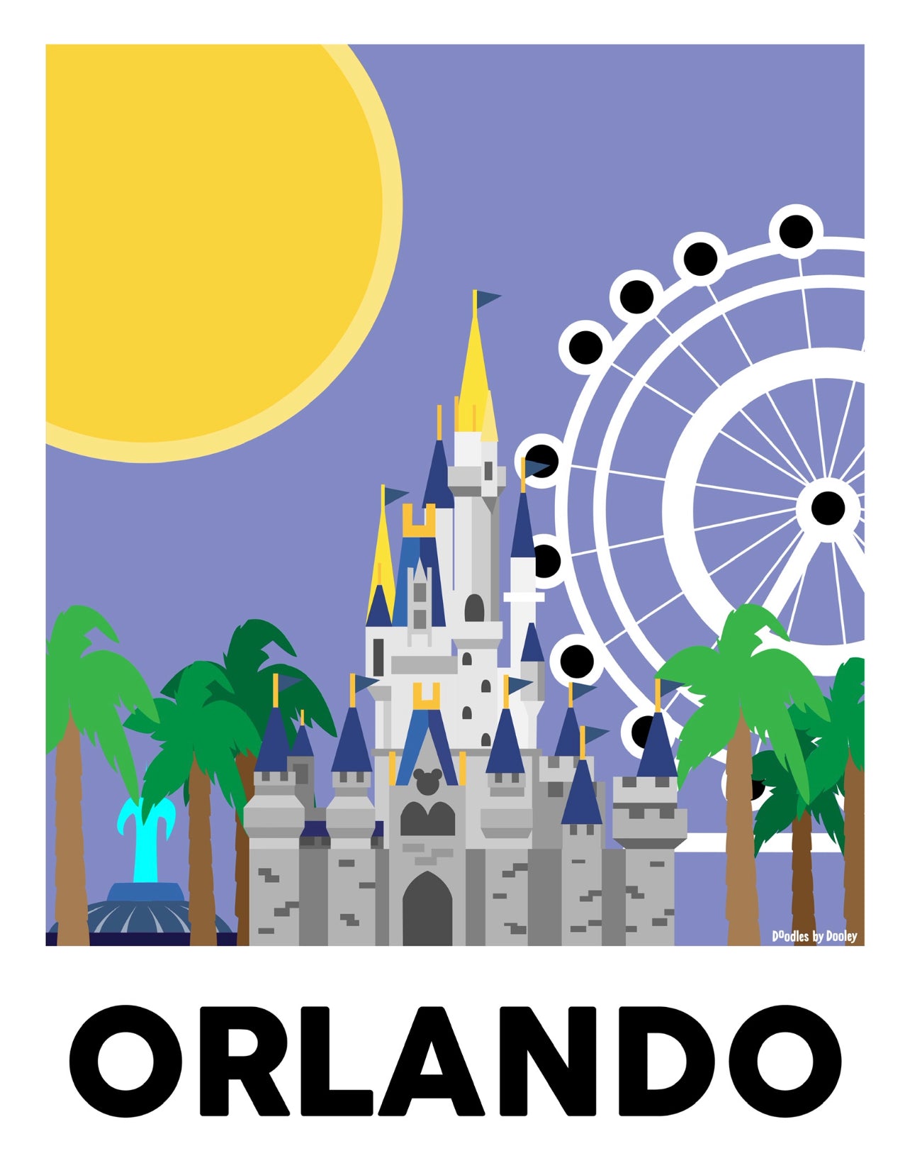 Periwinkle Orlando Poster