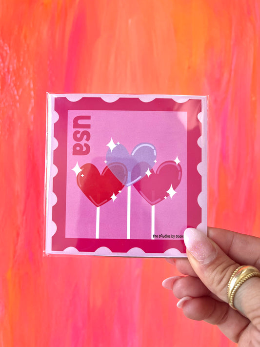 “Lollipop” Postage Stamp Print