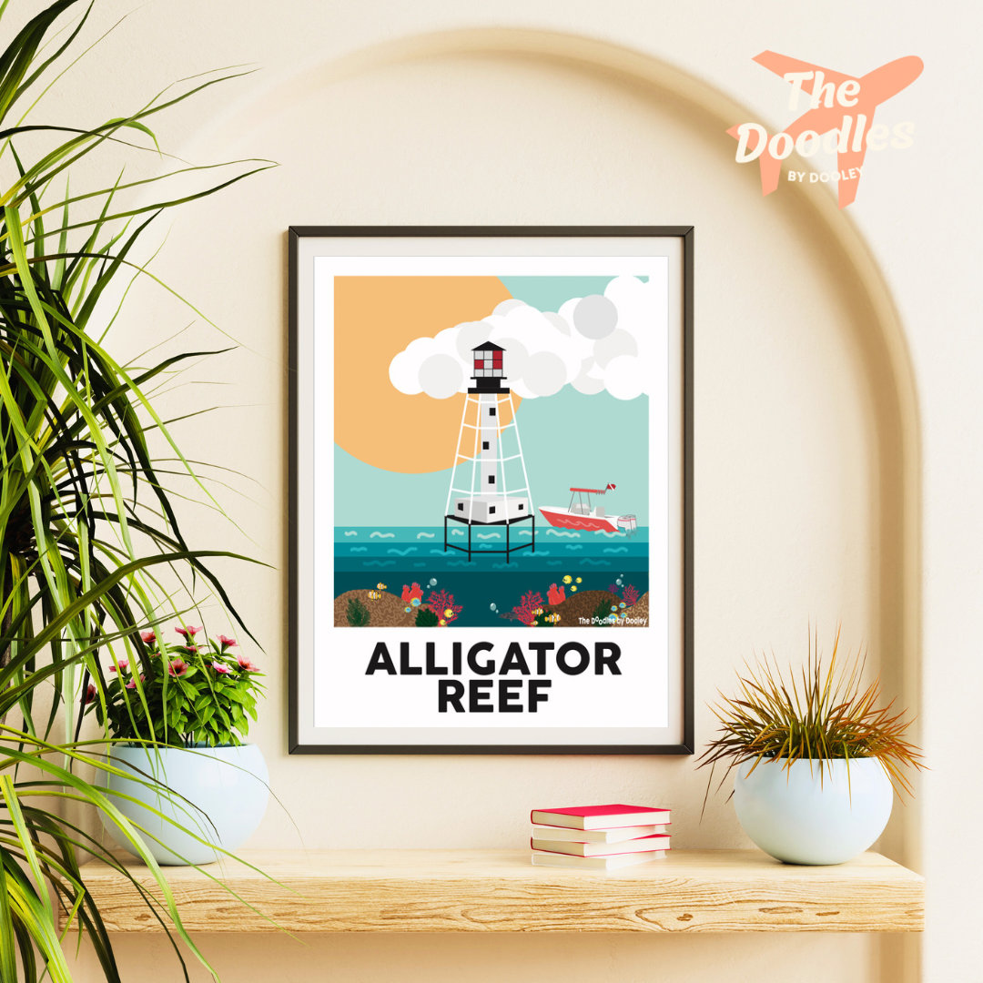Alligator Reef Print