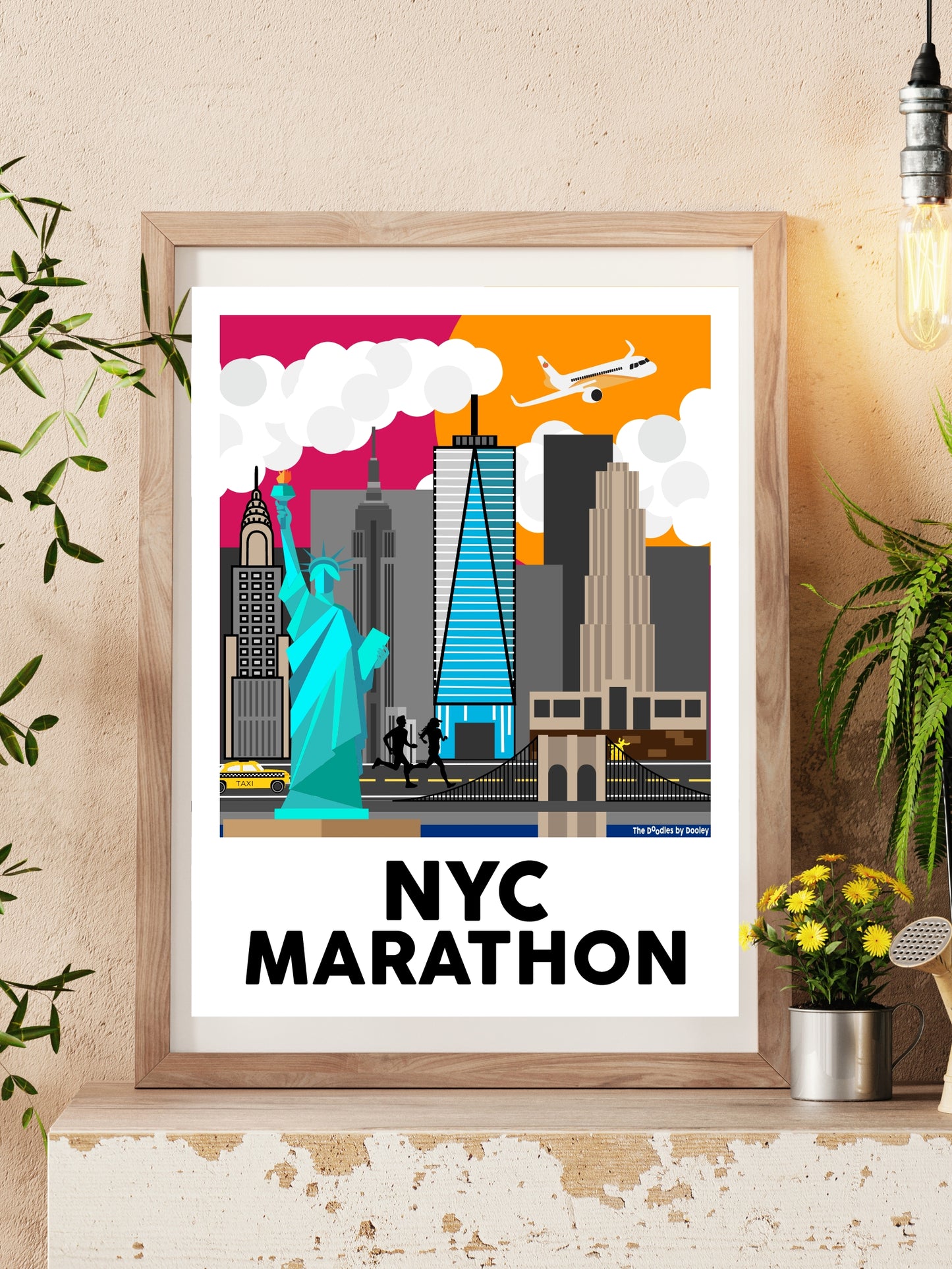 Run NYC Marathon Print