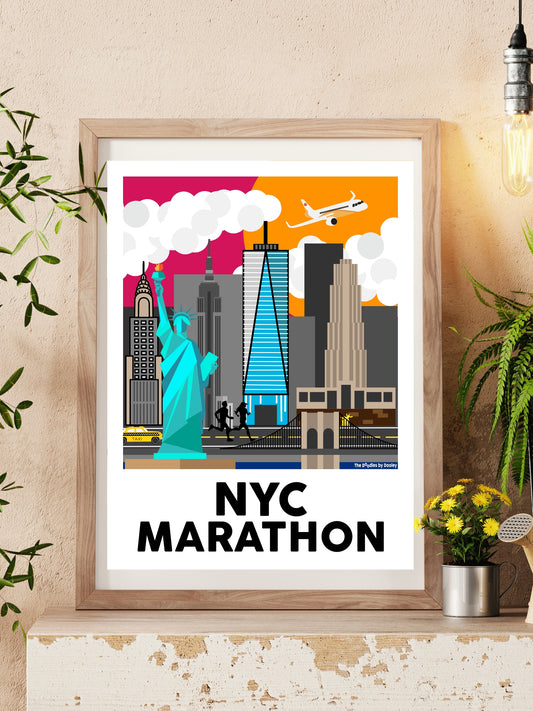 Run NYC Marathon Print