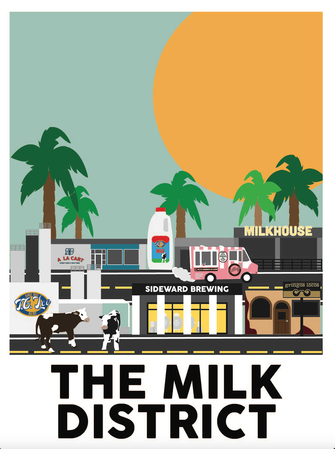 Milk District Poster
