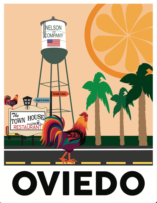 Oviedo (Rooster) Poster