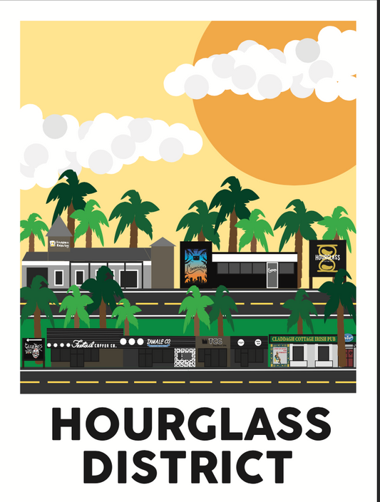 Hourglass District Print